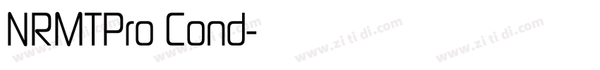NRMTPro Cond字体转换